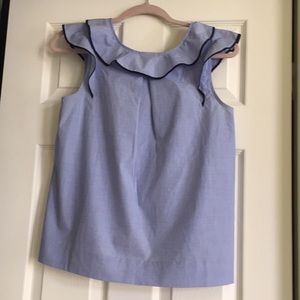 J Crew Light Blue Cotton Top, Size 6P